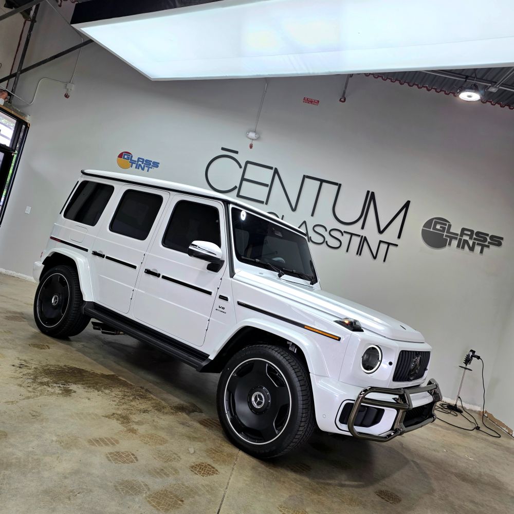 GLASSTINT CAMO 12 percent installed on Mercedes G63 side windows