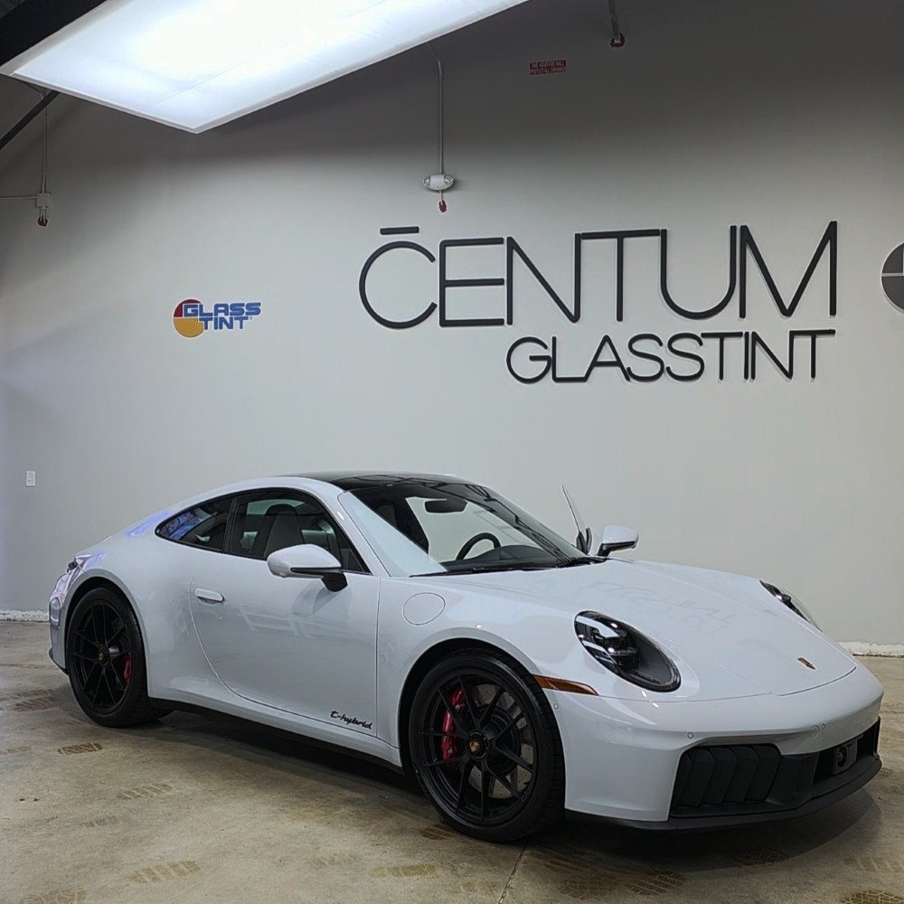 Porsche 911 GTS front windshield ceramic tint in Duluth GA