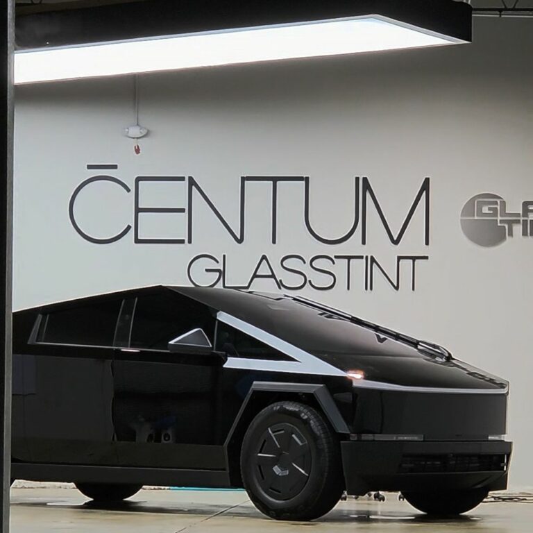Read more about the article Cybertruck Color PPF Duluth GA | Centum Glasstint Gloss Black PPF