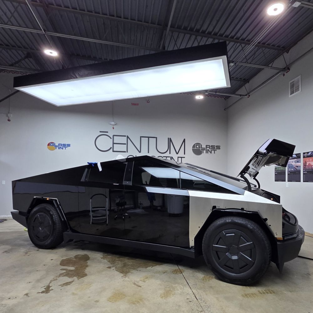 Gloss Black Color PPF on Tesla Cybertruck in Atlanta GA