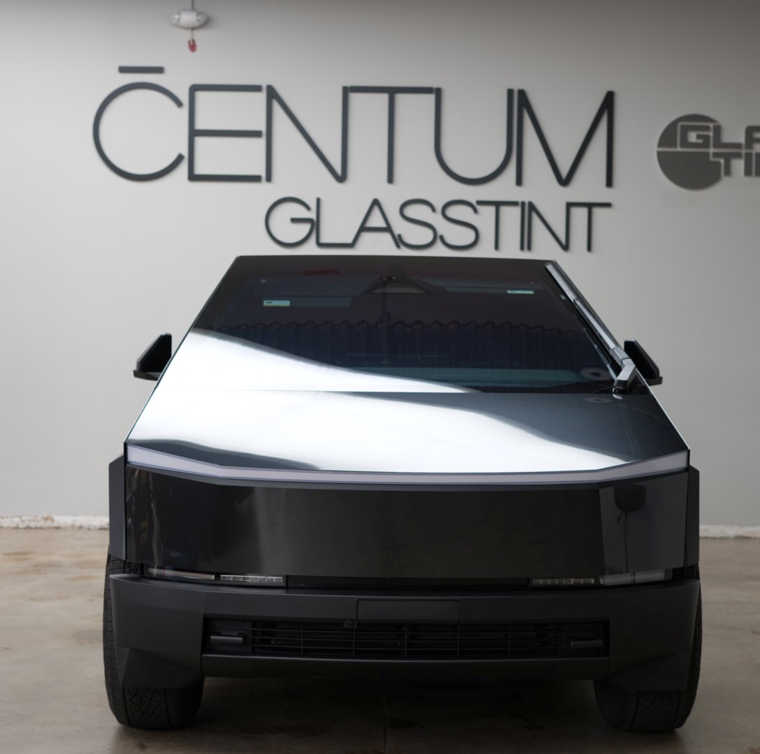 Porsche Volcano Grey Metallic Tesla Cybertruck featuring premium Color PPF and factory inspired finish in Atlanta GA